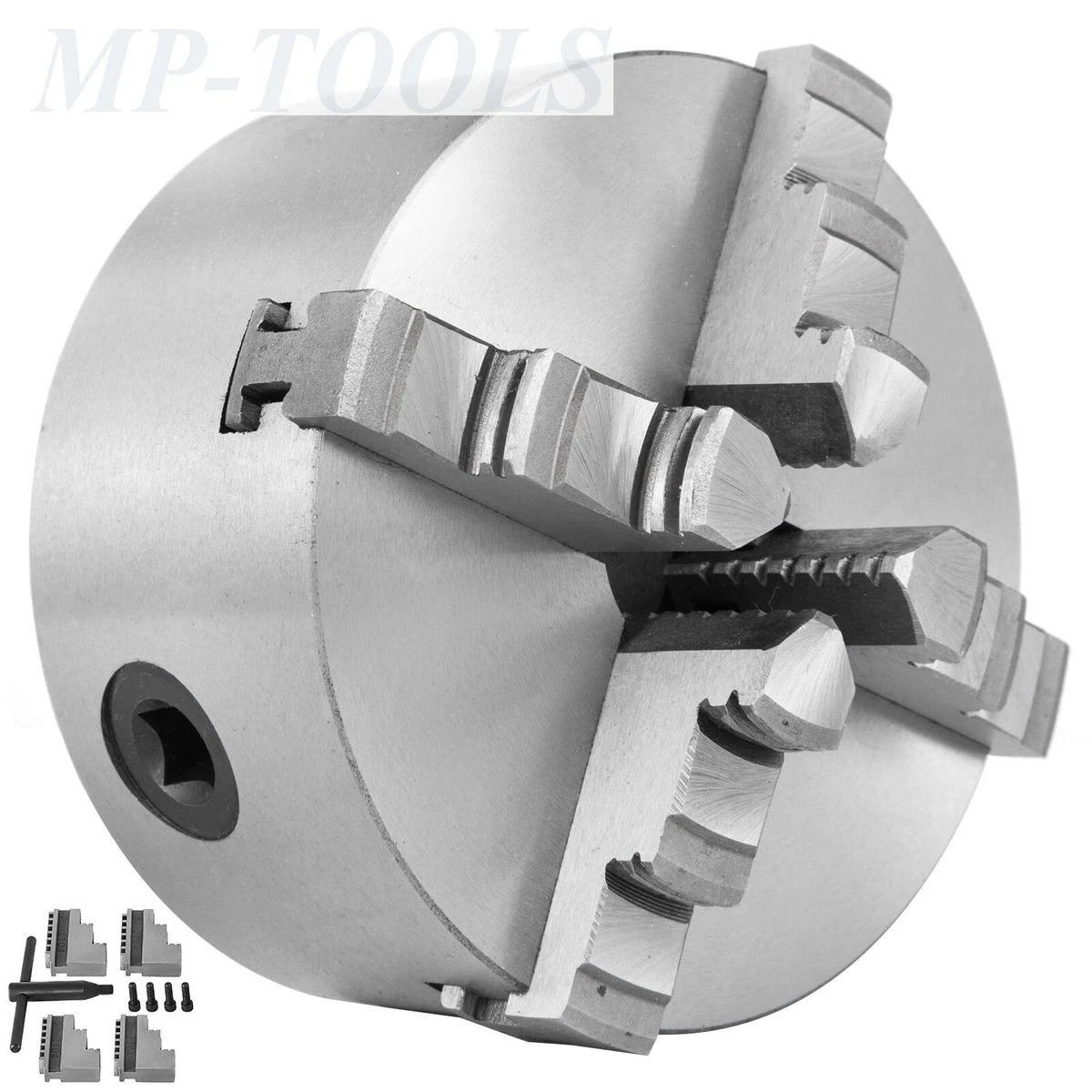 MANDRINO AUTOCENTRANTE PER TORNIO 3 + 3 GRIFFE REVERSIBILI OPTIMUM 80 Mm 80mm
