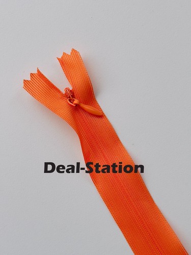 Invisible Nylon Zip Zips Zipper Lace Concealed Closed End Sewing 20cm up to 65cm - Picture 22 of 30