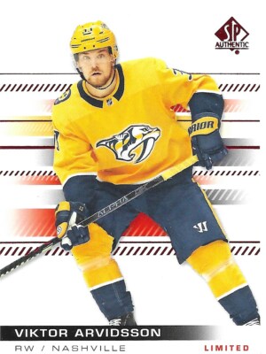 19-20 2019-20 SP Authentic Viktor Arvidsson RED Limited INSERT #46-KingPredators
