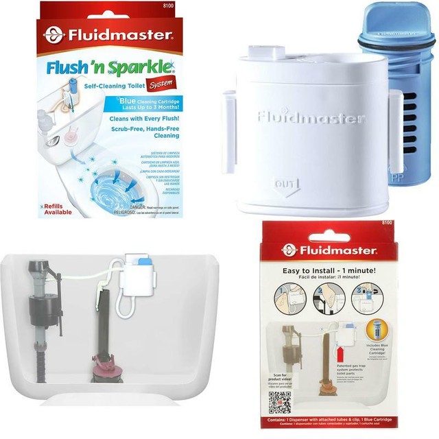 Fluidmaster 8100 Flush 'N Sparkle Automatic Toilet Bowl Cleaning System