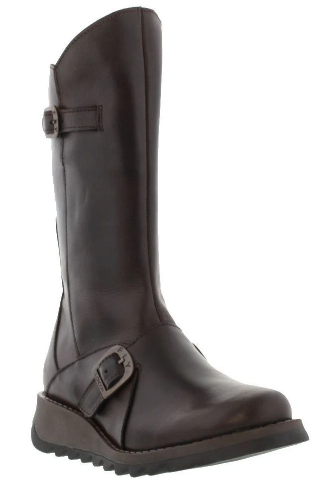 Fly mes top boots dark brown