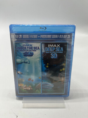 Imax: under the sea/deep sea 3D NEW / Sealed Blu-Ray Two Movie Pack