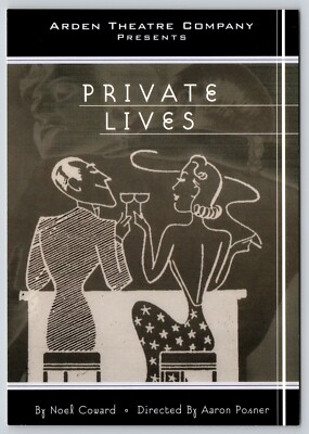 Postcard Arden Theatre Company Presents Private Lives by Noel Coward 1998