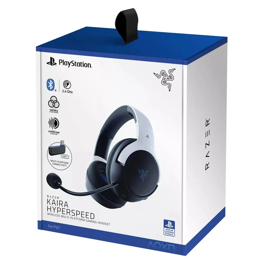 Headset gamer sem fio para PS5 - Razer Kaira Pro for PlayStation