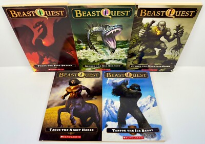 Beast Quest Adam Blade Scholastic Fantasy Book Lot Of 5 Books # 1-5