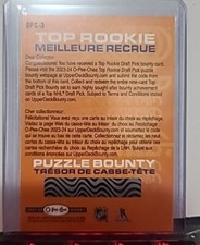 2023-24 OPC O-PEE-CHEE HOCKEY TOP ROOKIE RC PUZZLE BOUNTY UNSCRATCHED #OPC-3