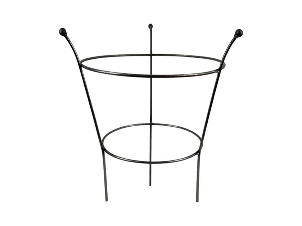 GARDEN PRIDE Ball Top Peony Cage Raw Steel Designed to Rust