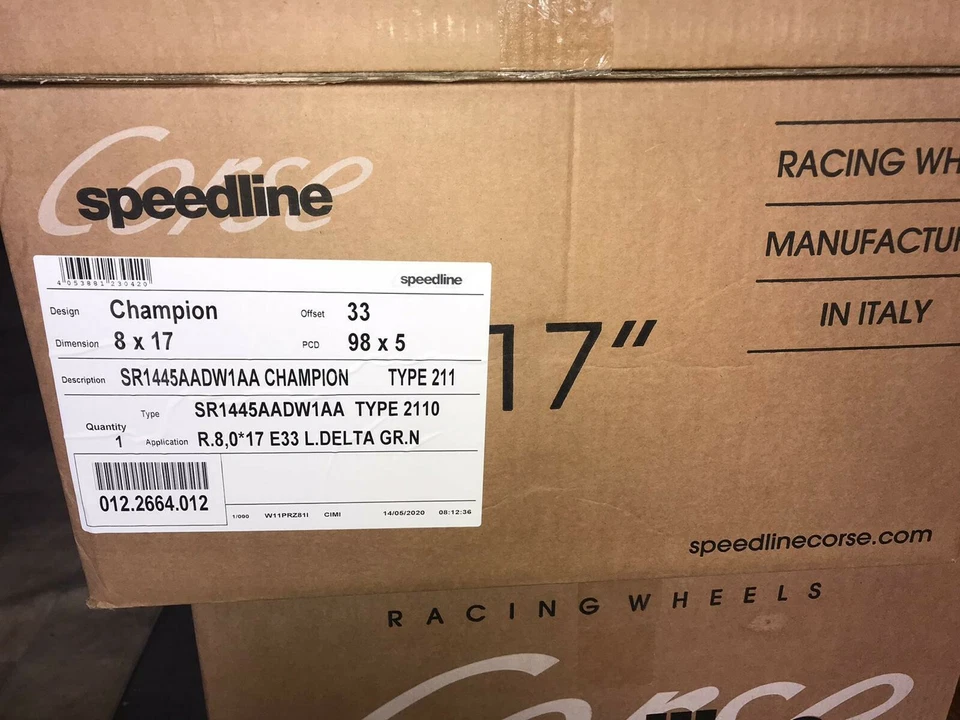 Original Speedline Champion Felge 8x17 5x98 Lancia Delta Integrale Evo Gruppe A - Bild 4 von 4