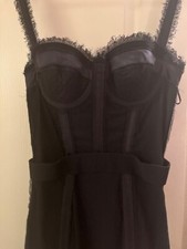 Dolce Gabbana Couture cocktail dress 40 IT black $2495 us retail