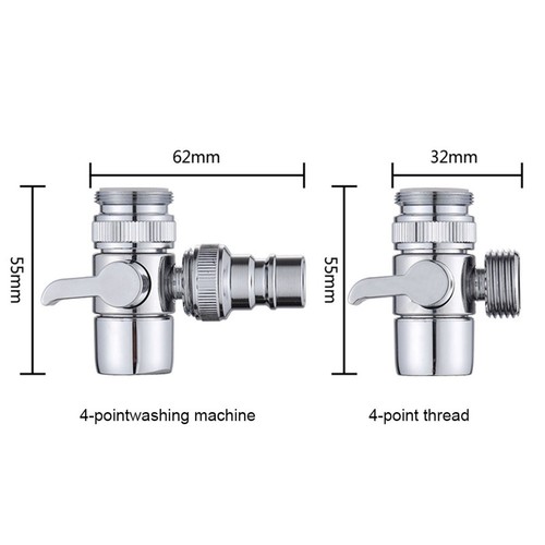 Automatischer Waschmaschinenanschluss für Waschmaschine und Wasserhahn 1 zu 2 - Bild 27 von 40