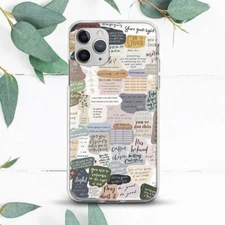 Bible Verse Quotes Christian Collage Case For iPhone X SE 11 12 13 14 15 Pro Max