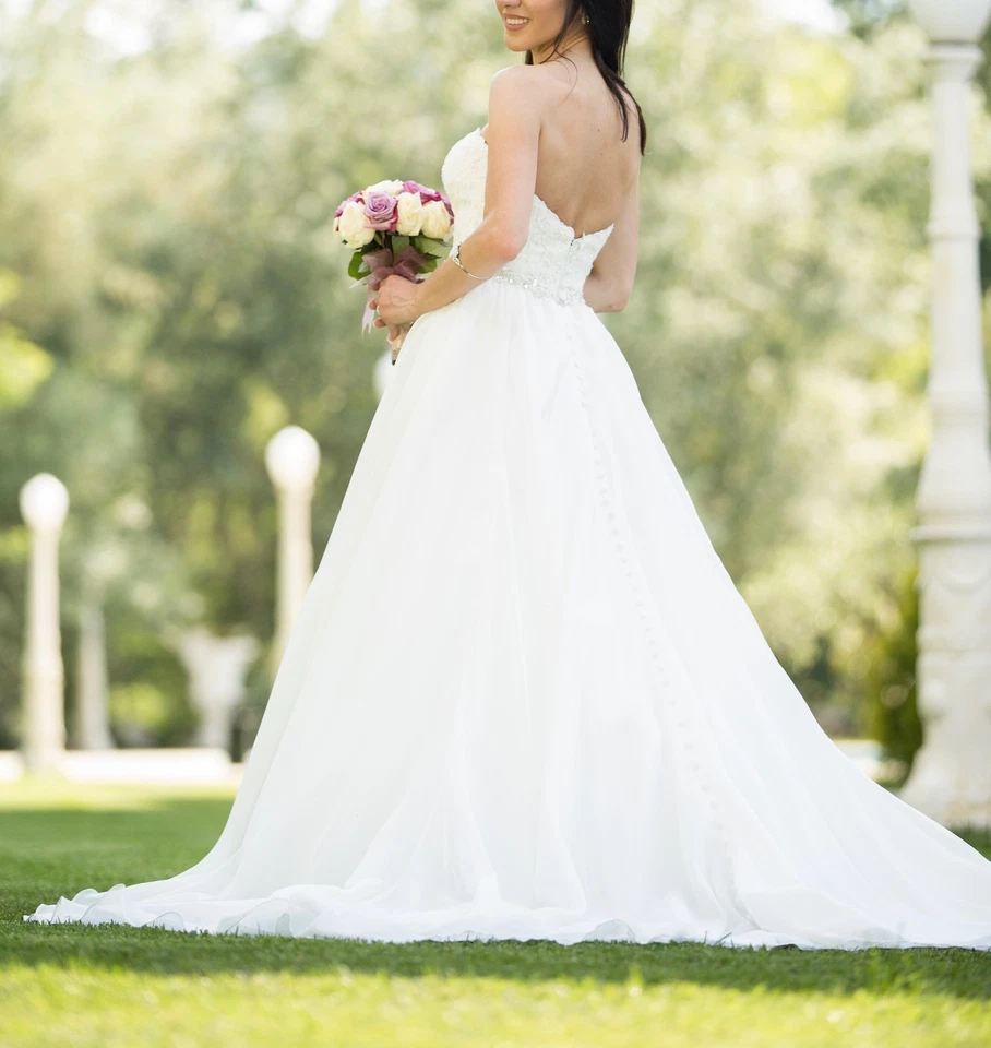 Vestido de novia Essense Of Australia D1702 marfil talla 8 Foto 2 de 4