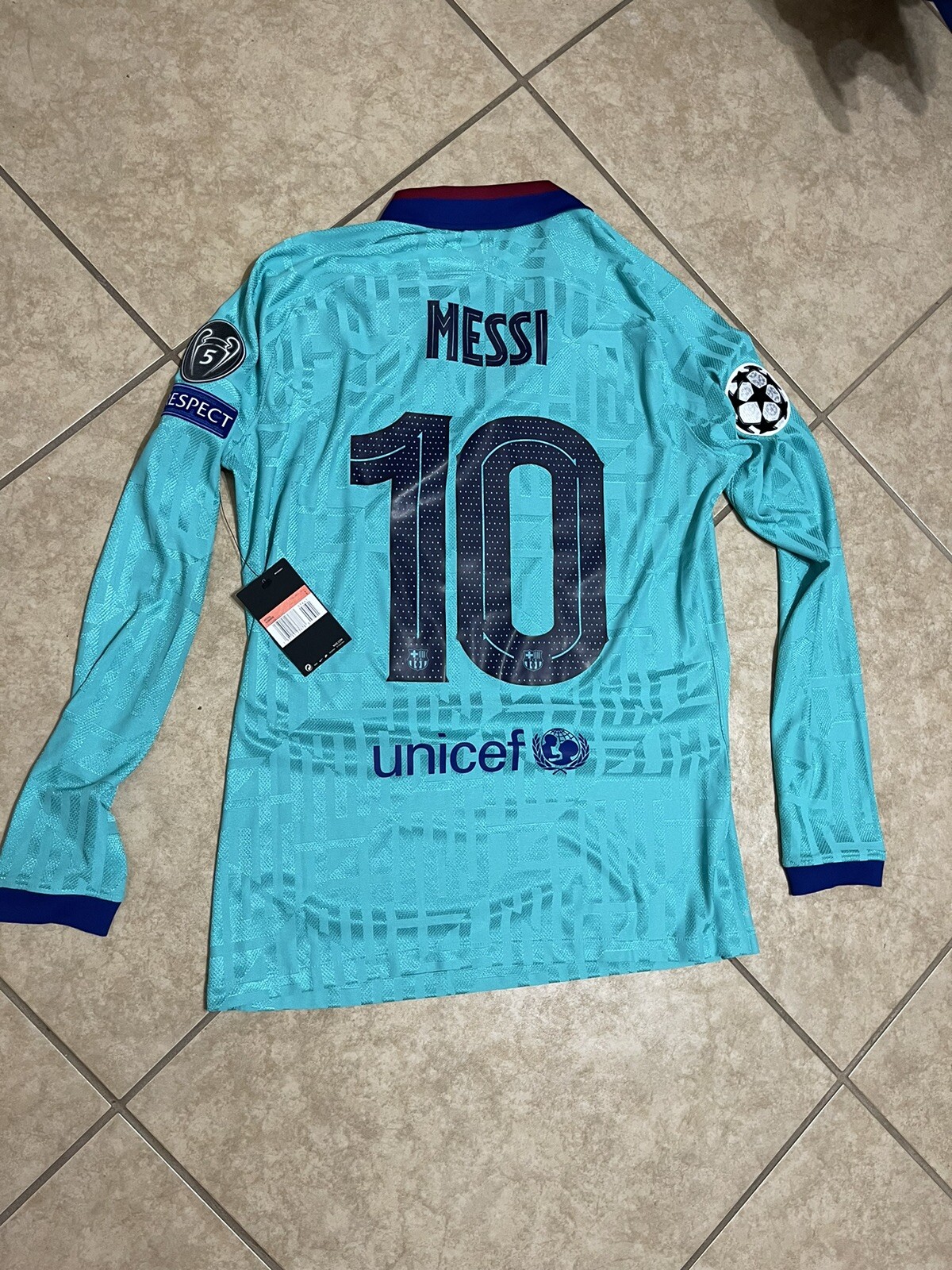 Barcelona Messi Inter MiamiCL LG Player Issue Argentina Shirt  Nike Jersey