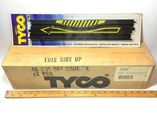 12pc TYCO Mattel HO Slot Car 15" Straight SQUEEZE Track 6783 Factory Sealed Case