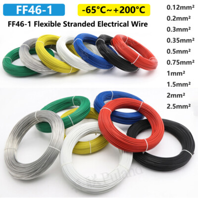 FF46-1 Flexible Stranded Electrical Wire Ground Earth Cable 0.12mm² to 2.5mm²