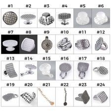Dental Orthodontic Bondable Lingual Button Crimpable Hook Mesh Base Button Chain