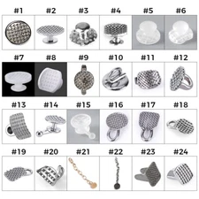 Dental Orthodontic Bondable Lingual Button Crimpable Hook Mesh Base Button Chain