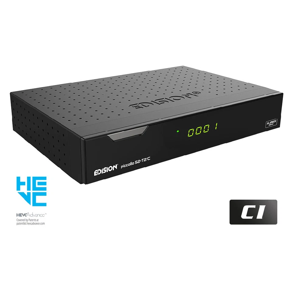 Sat Receiver Edision Piccollo DVB-S2/T2/C HD HDTV 3in1 Plus CI IPTV Argus Combo - Bild 4 von 4