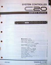 Yamaha C20 System Controller Rack Unit Original Service Manual / Schematics Book