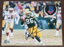 Antonio Freeman Signed Autographed 8x10 Photo Green Bay Packers Beckett