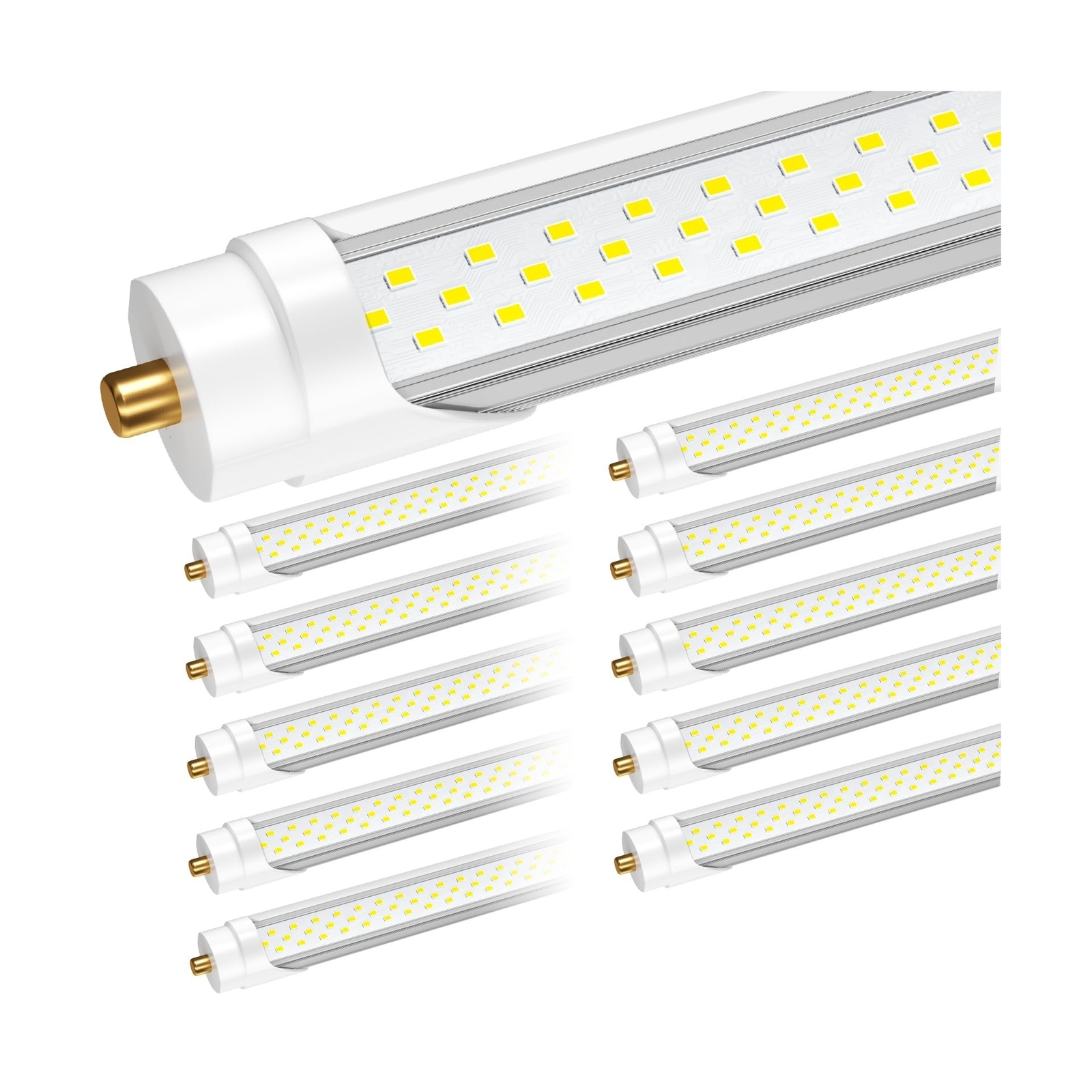 8ft Led Bulbs, T8 8 Foot Led Bulb for T12 Fluorescent Replacement, 72W 9000lm...