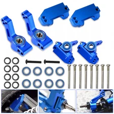 Front Caster Block Steering & Rear Stub Axle Carriers For 1/10 Traxxas 2WD Slash
