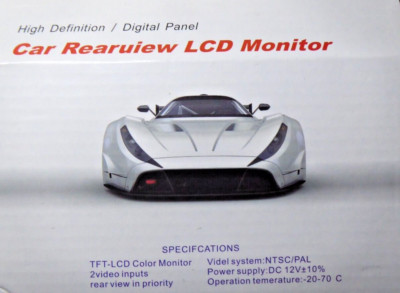 High Definition LCD Monitor Display Screen Car Rear View Rückfahrkamera