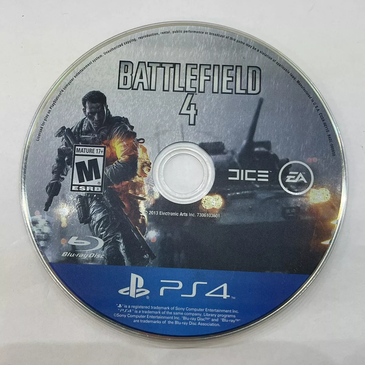 Battlefield 4 Sony Playstation 4 2013 Pre Owned/ Tested 