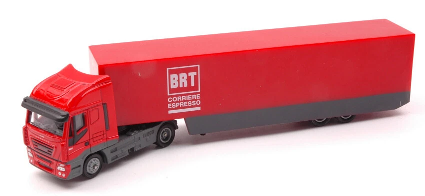 MODELLINO CAMION STATICO NEWRAY IVECO STRALIS CORRIERE BRT MODELLISMO SCALA 1/87 - Immagine 2 di 4