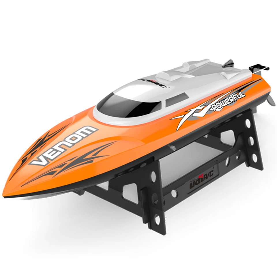 UDI RC Boat 2.4G High Speed Remote Control Electric Boat Orange Power Venom Gift - Image 4 of 4
