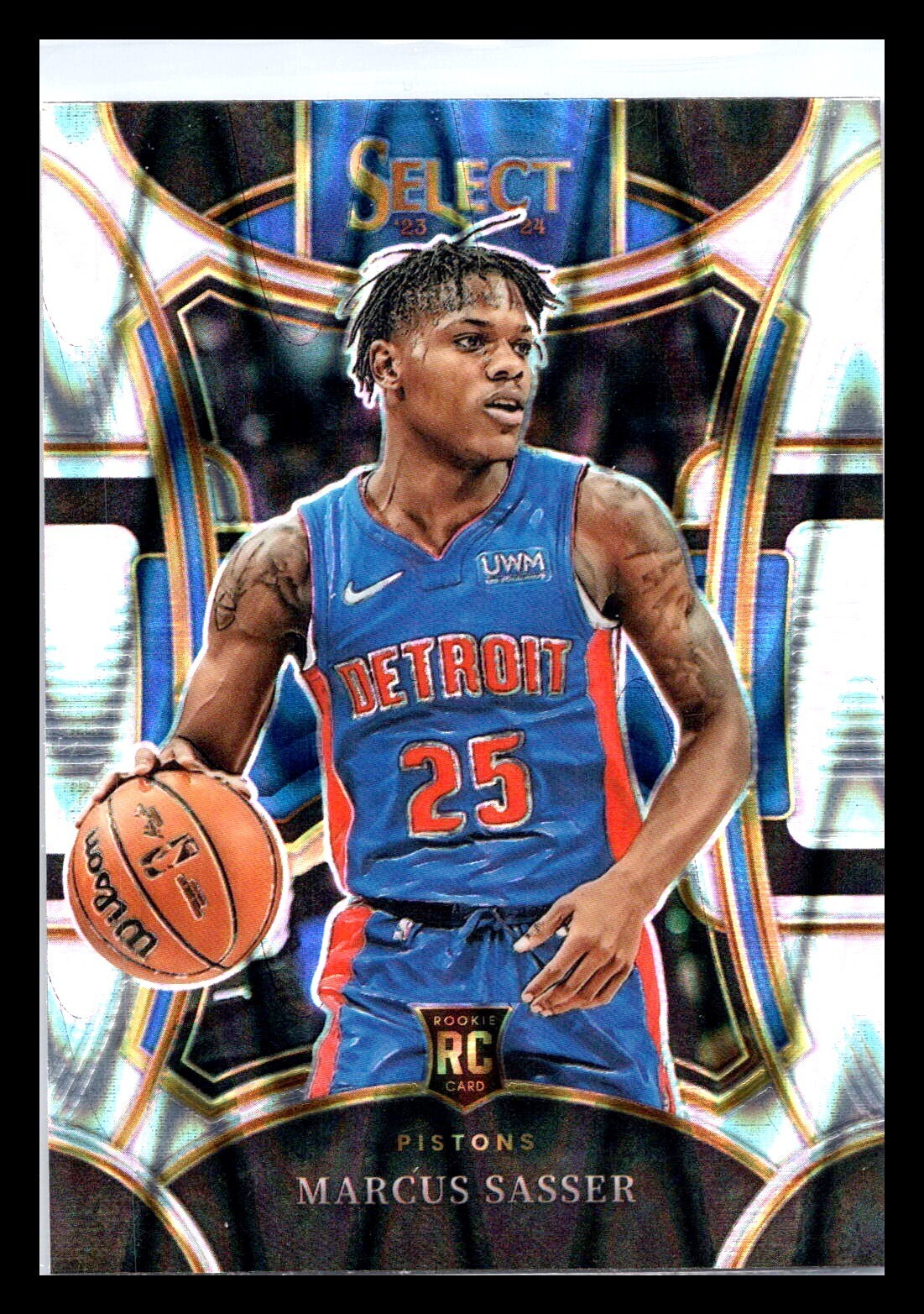 2023-24 Panini Select #303 Marcus Sasser Mezzanine Tectonic Prizm RC Rookie