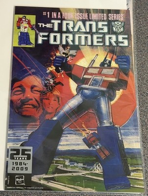 MARVEL US TRANSFORMER COMIC # 1,  REISSUED BY MARVEL FOR THE 25th ANNIVERSARY