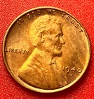 1940-D Lincoln Wheat Cent Penny GEM RD BU From an Original Bank Roll