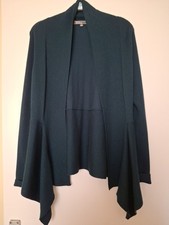 Ladies Waterfall Style Cardigan Size Medium BNWOT Dark Green