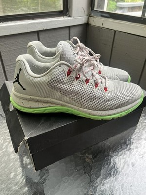 Size 12- Air Jordan Flight Runner 2 Gray Mist Light Poison Red Mens Sz 11 71557