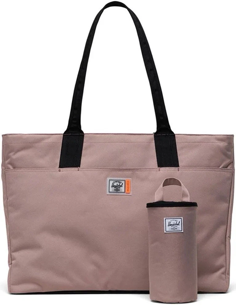 HERSCHEL ALEXANDER INSULATED ZIP TOTE BAG Pink Dusty Rose Drink Cooler NWT