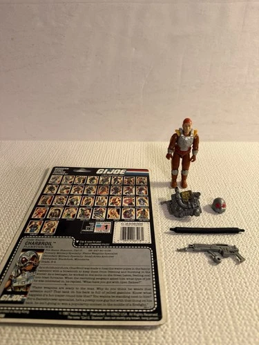 Vintage G.I. Joe Charbroil (V1) 1988 100% Complete With File Card Hasbro Read