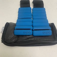 Bala Bangles Set of 2 (1lb Each) Adjustable Wearable Wrist & Ankle Weights blue
