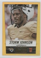 2014 Panini Hot Rookies Rookie Gold Zone 43/50 Storm Johnson #423 0f8