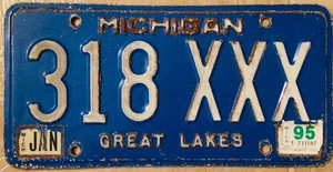 Michigan license plate - Genuine XXX Rated