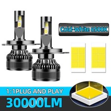 2PCS Car Lights H7 H4 H1 9006 H11 9005 Super Bright LED Headlights High Low Beam