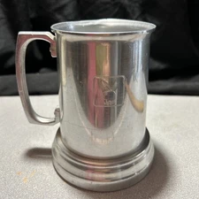 Playboy Beer Stein/Tankard Aluminum Glass Bottom 5“ Bunny Vintage