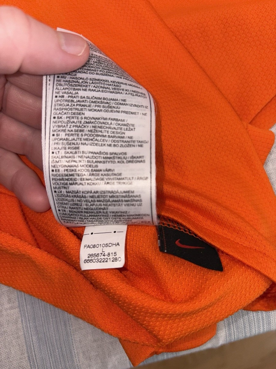 Nike Netherlands Holland Soccer Jersey Men's Large Home Kit 2008