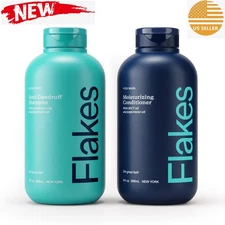 New Flakes Complete Bundle Shampoo And Conditioner Anti-Dandruff Hair Care Set