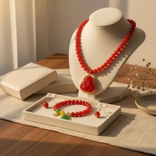 Coffret Bijoux Femme Ensemble Complet Élégance Asiatique pour Anniversaire
