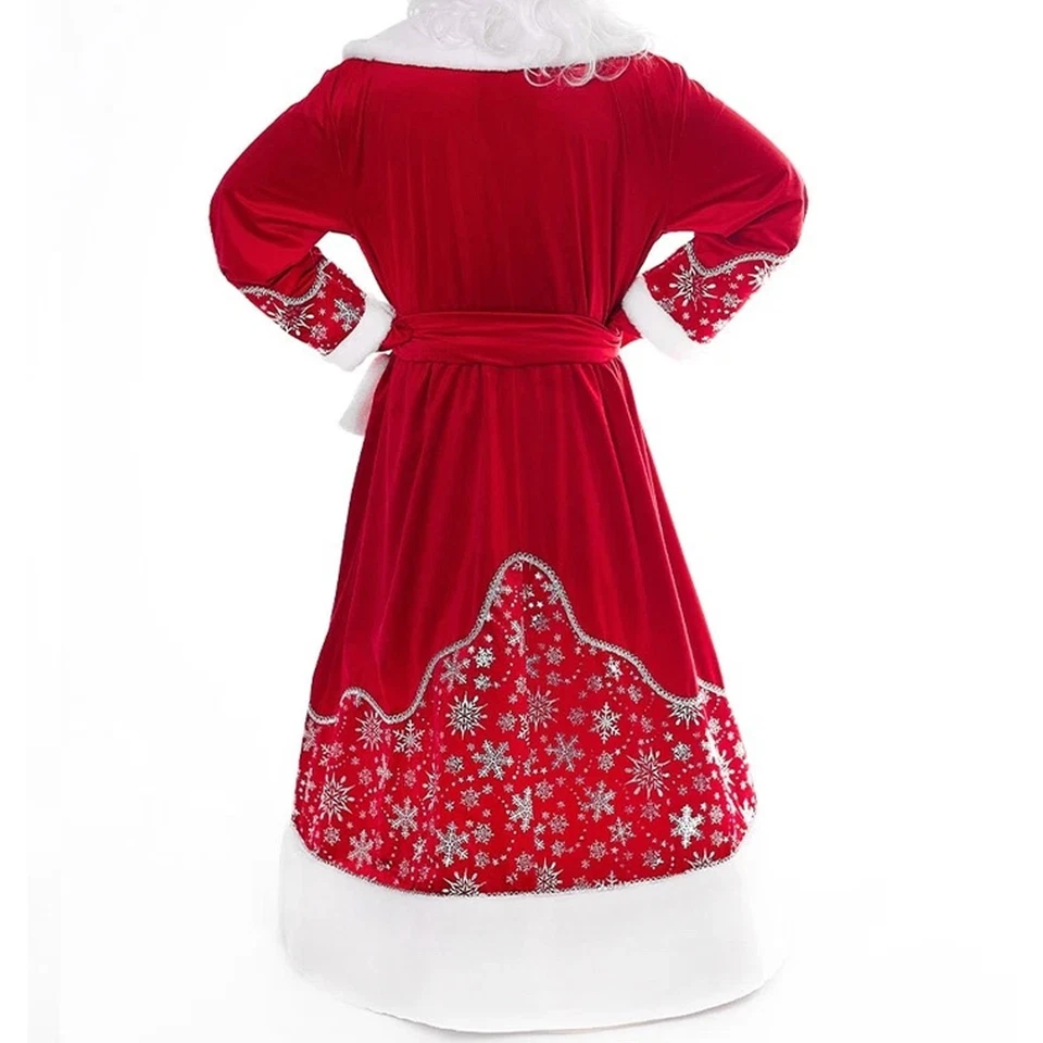 Ded Moroz 服装圣诞老人红色服装,Father Frost 长袍高品质 — 第 4/4 张图片