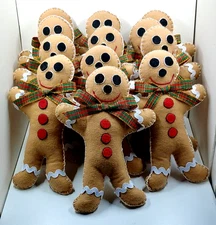 Christmas 9" Gingerbread Man Ornament - Holiday Decoration - BRAND NEW