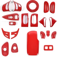 Red Interior Central Dashboard Decor Kit Cover Trim For Corvette C6 2005-2013 US