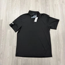 Cutter & Buck Polo Shirt Men's Large Black Collared Golf Golfing NEW NWT 