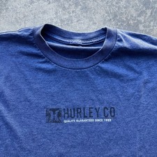 Vintage Y2K Hurley International Shirt Surfer Heather Blue Tee Mens XL
